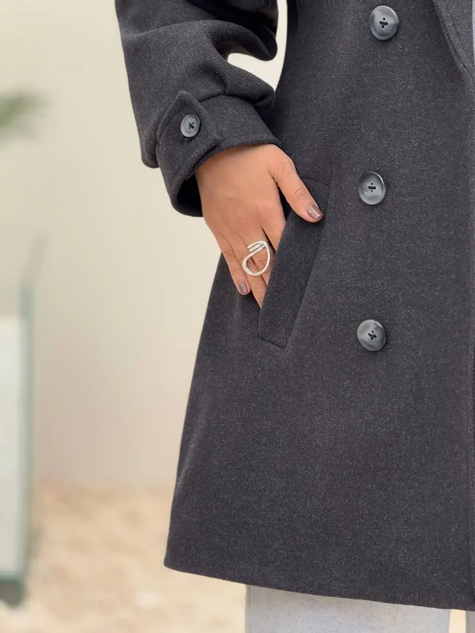 3808-پالتو آستردار آیناز